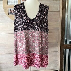 Women's Flower Top 3X